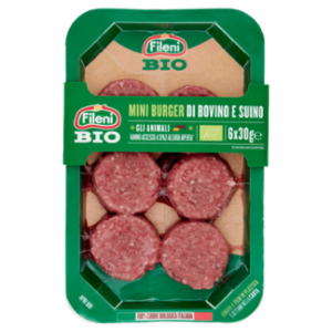 Fileni Bio Mini Burger Di Bovino e Suino 6 x 30 g