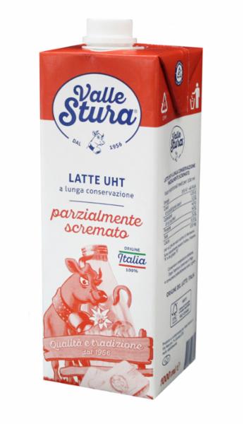 LATTE UHT PARZIALMENTE SCREMATO VALLESTURA LT.1
