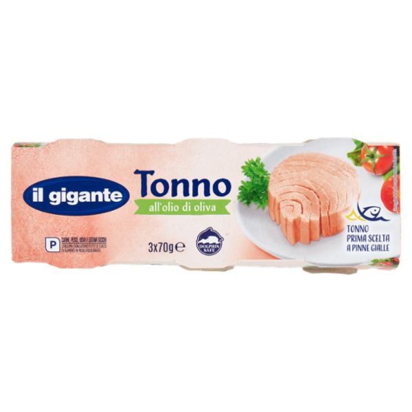 IL GIGANTE Tonno all'olio di oliva 3 x 70 g