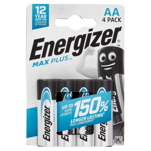 Energizer Max Plus AA Alkaline 4 pz