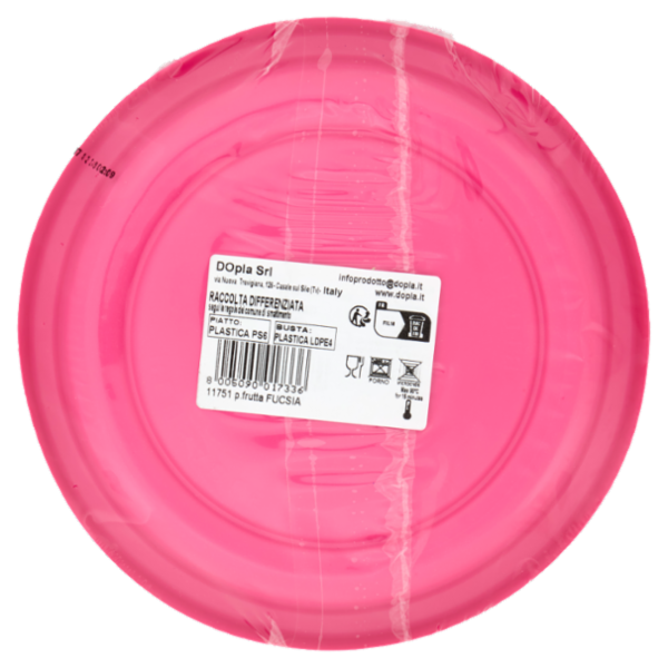 DOpla Re-Usable Piatti frutta Ø 170mm Fucsia 25 pz