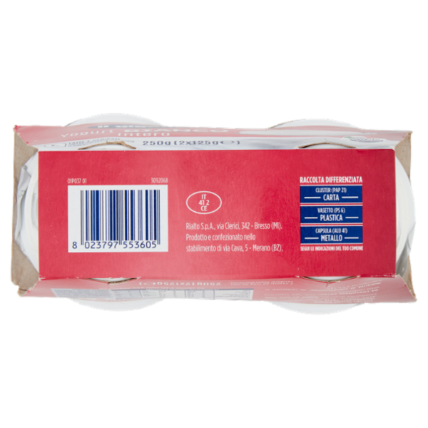 IL GIGANTE Yogurt Bianco Intero 2 x 125 g