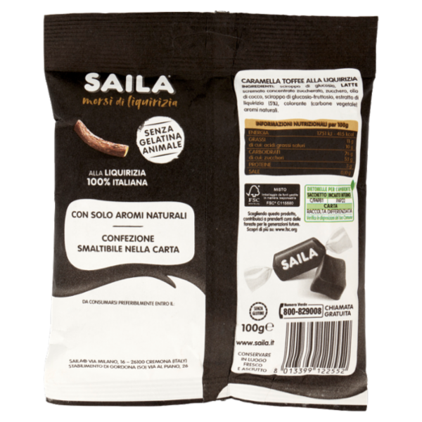 Saila morsi di liquirizia caramelle soffici 100 g