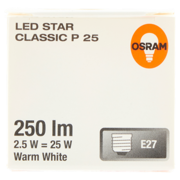 Osram Led Star Classic P 25 Warm White 2.5 W E27