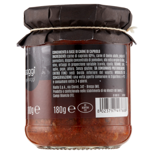 Assaggi e paesaggi Sugo di Capriolo 180 g