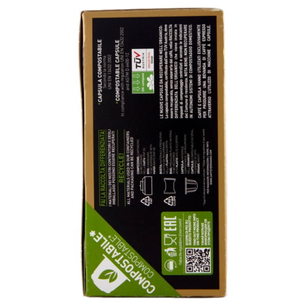 Caffè Vergnano 1882 Èspresso1882 Oro Compostabile** Capsule Compatibili Nespresso* 30 x 5 g