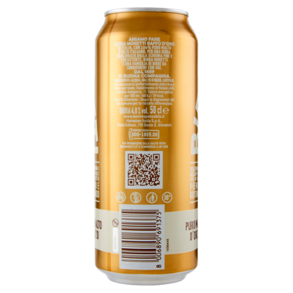 Birra Moretti Baffo d'Oro 50 cl