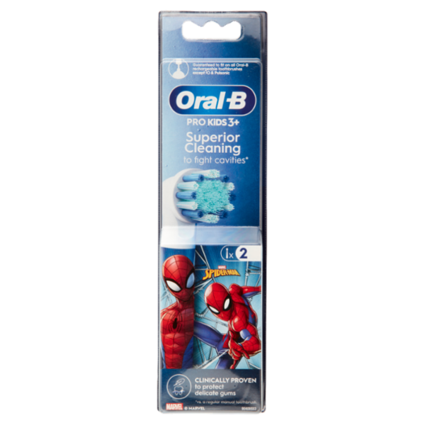 Oral-B Testine di Ricambio per Spazzolino Elettrico Marvel Spider-Man 2 pz
