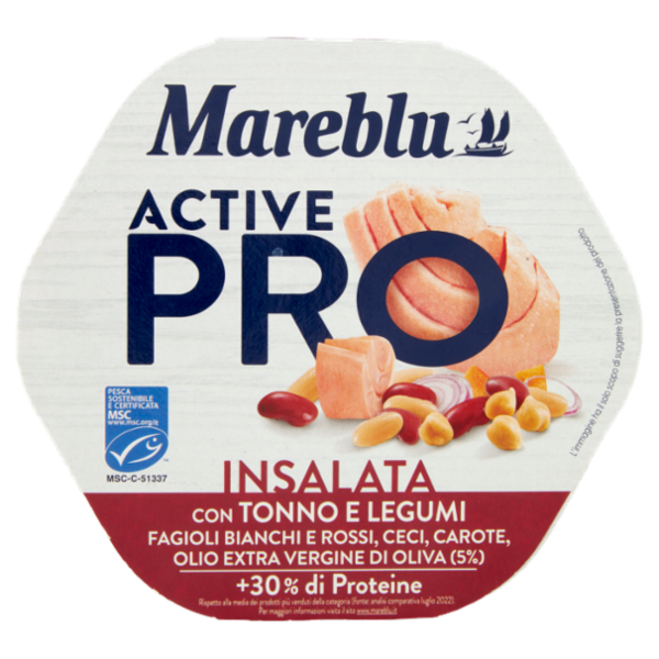 Mareblu Active Pro Insalata con Tonno e Legumi 220 g