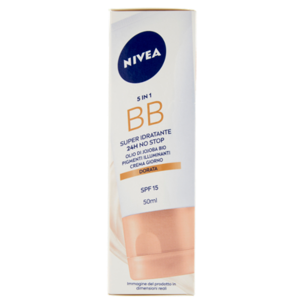 Nivea 5in1 BB Super Idratante 24H No Stop Crema Giorno Dorata SPF 15 50 ml