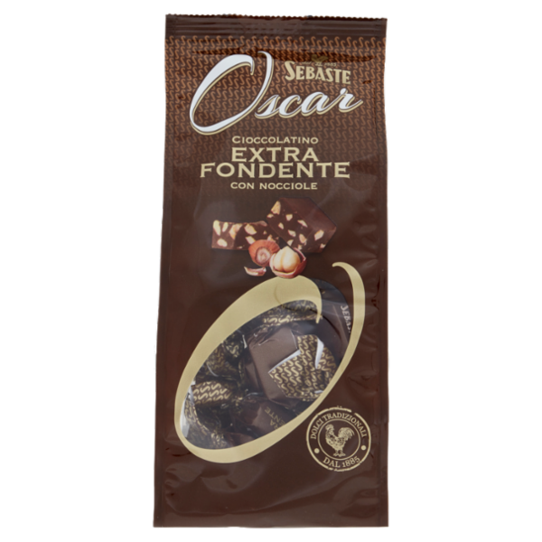 Sebaste Oscar Cioccolatino Extra Fondente con Nocciole 150 g