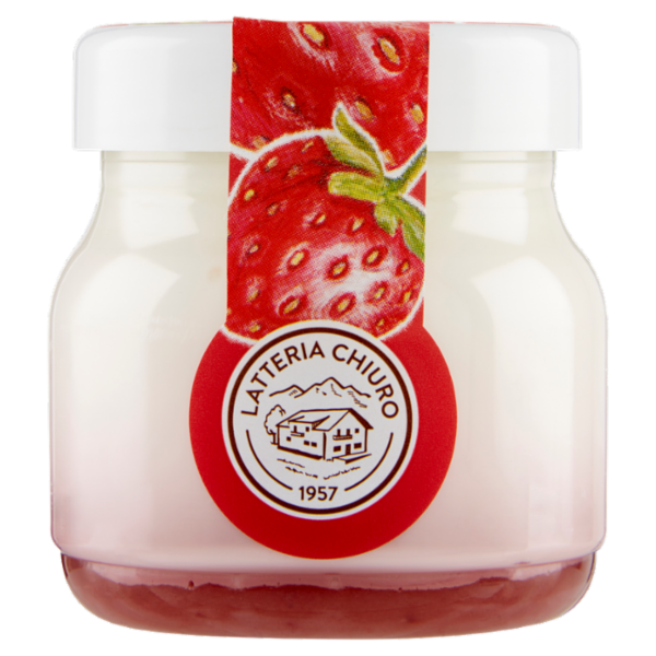 AlpiYò Yogurt di Valtellina Intero con confettura extra di Fragola 125 g