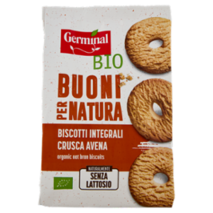 Germinal Bio Buoni Per Natura Biscotti Integrali Crusca Avena 250 g