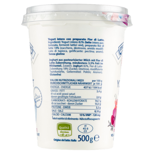 Sterzing Vipiteno Yogurt intero Fior di Latte 500 g