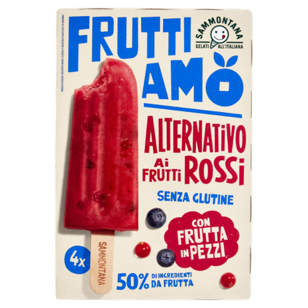 Sammontana Fruttiamo Alternativo ai Frutti Rossi 4 x 70 g