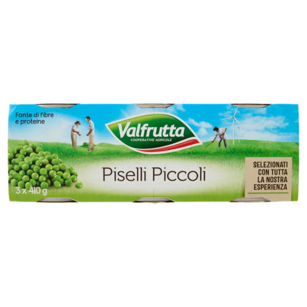 Valfrutta Piselli Piccoli 3 x 410 g