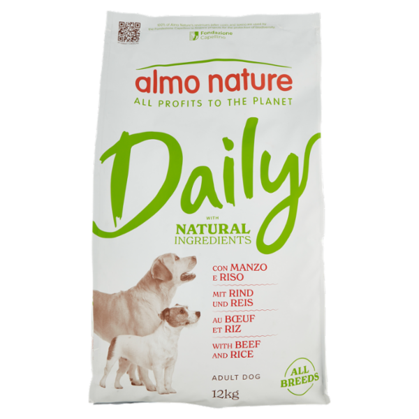 almo nature Daily Adult Dog con Manzo e Riso 12 kg