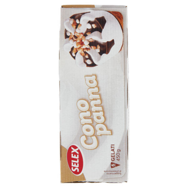 Selex 6 Coni di Gelato Panna 450 g