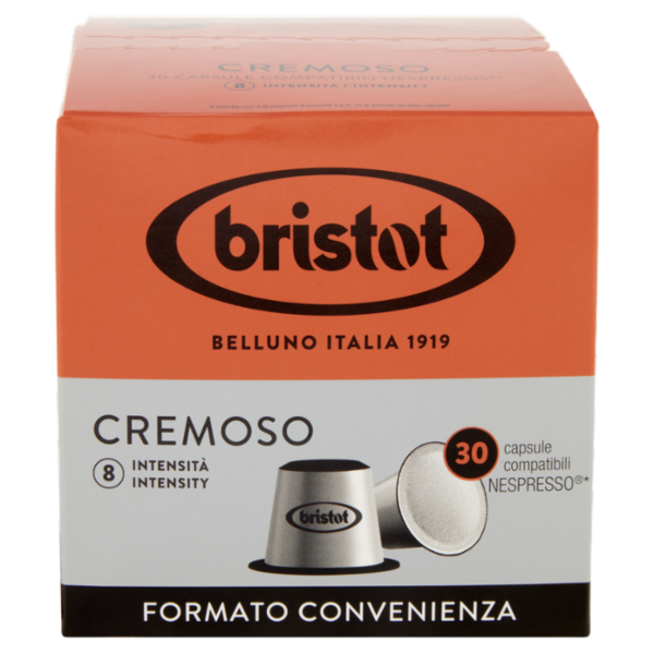 bristot Cremoso 30 capsule compatibili Nespresso* 165 g