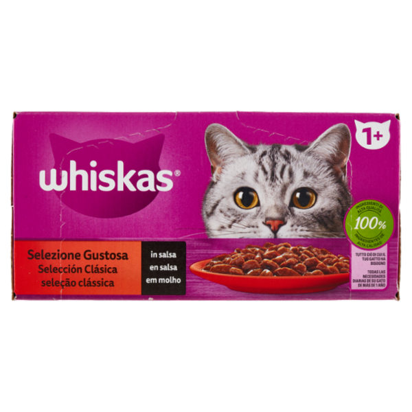 Whiskas Selezione Gustosa in salsa con manzo, con pollo, con agnello, con pollame 12 x 85 g