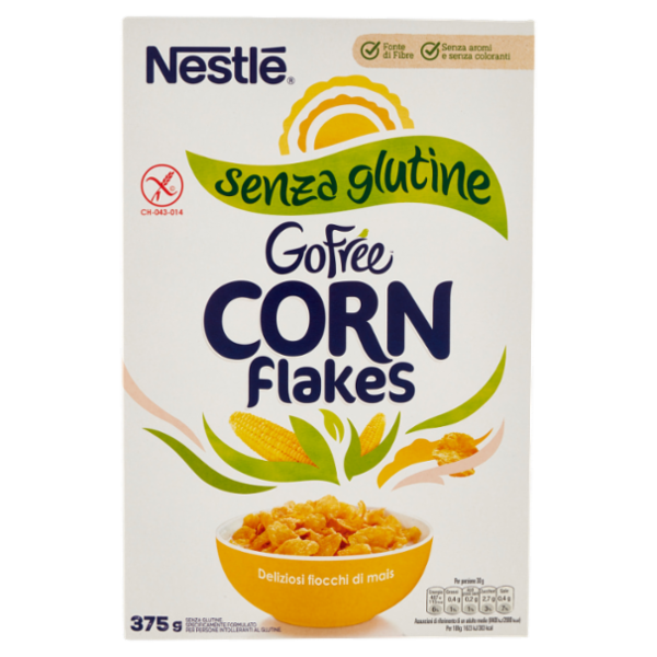 GO FREE Corn Flakes Fiocchi di mais senza glutine 375 g