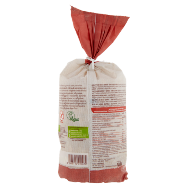 Sarchio Gallette di riso integrale e quinoa Biologica 100 g