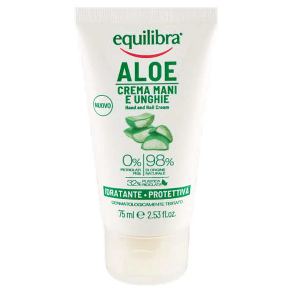 equilibra Aloe Crema Mani e Unghie Idratante - Protettiva 75 ml