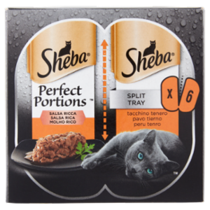 Sheba Perfect Portions Salsa Ricca Tacchino Tenero 3 x (2 x 37,5 G)