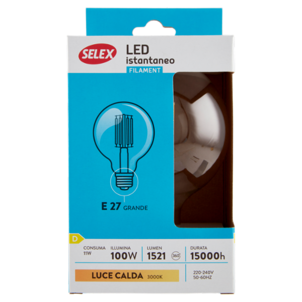 Selex Lampadina Led SMD Sfera E27 11W