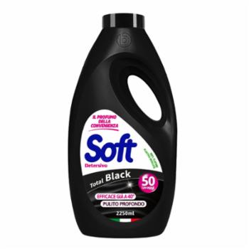 Soft Detersivo Bucato Lavatrice Total Black 50 Lavaggi 2250 Ml