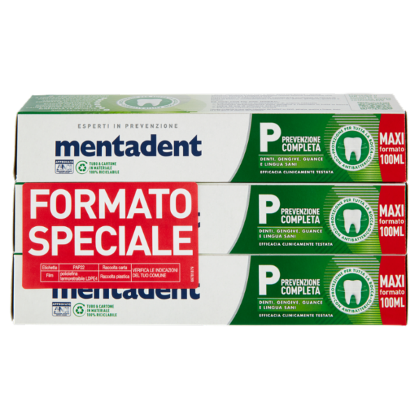 Mentadent P Prevenzione Completa 3 x 100 ml