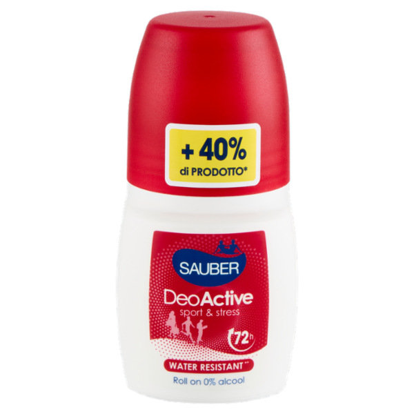 Sauber DeoActive sport & stress Roll on 70 ml