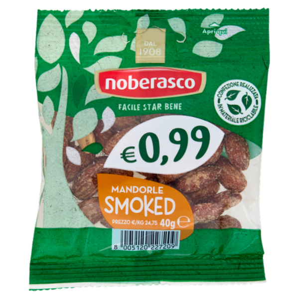 noberasco € 0,99 Mandorle Smoked 40 g
