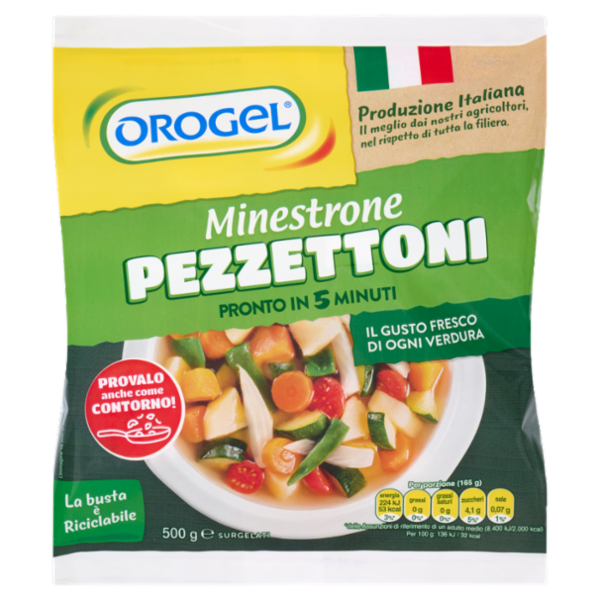 Orogel Minestrone Pezzettoni Surgelati 500 g