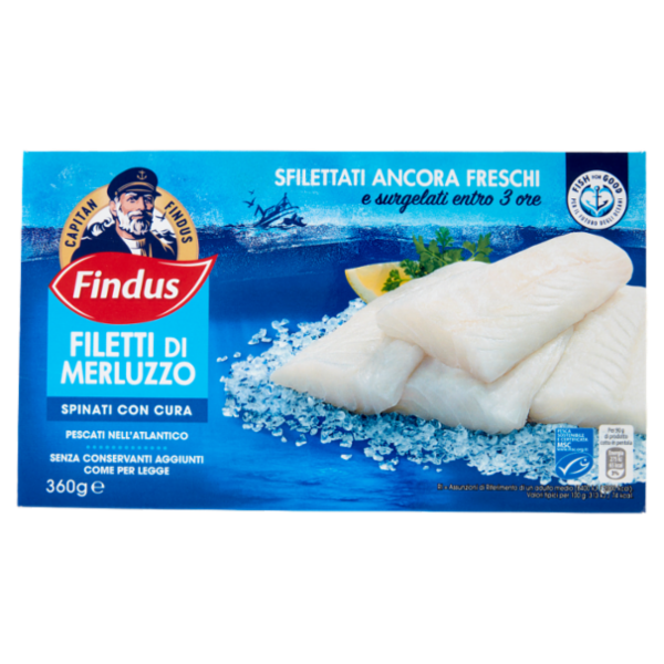Capitan Findus Filetti di Merluzzo 360 g