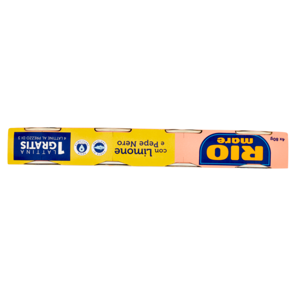 Rio mare Tonno all'Olio di Oliva con Limone e Pepe Nero 3+1 x 80 g