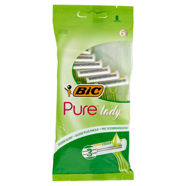 Bic Pure Lady rasoio trilama, 6 pezzi