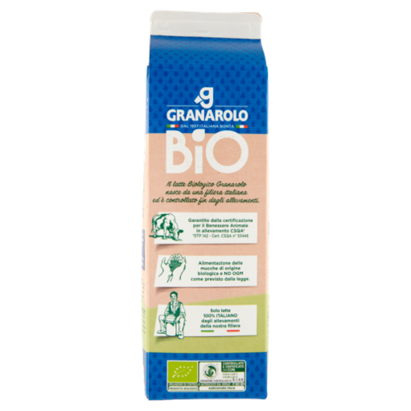 Granarolo Bio Latte Biologico Parzialmente Scremato 1 L