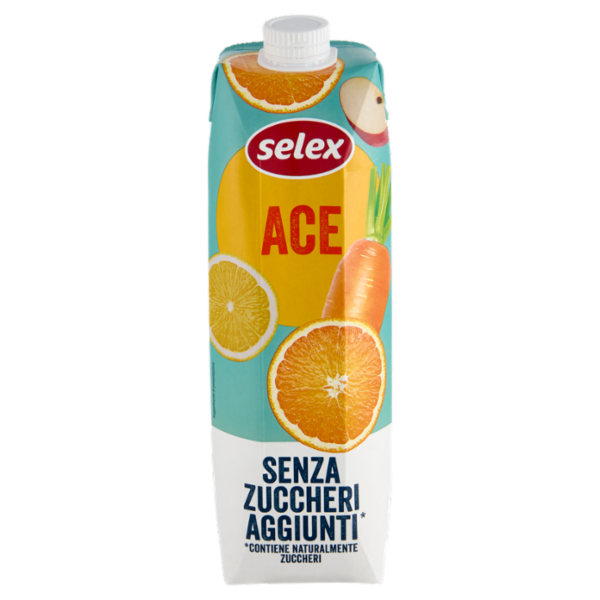 Selex Succo Ace Arancia Limone Carota senza Zuccheri Aggiunti 1 L
