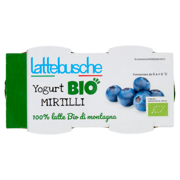 lattebusche Yogurt Bio Mirtilli 2 x 125 g