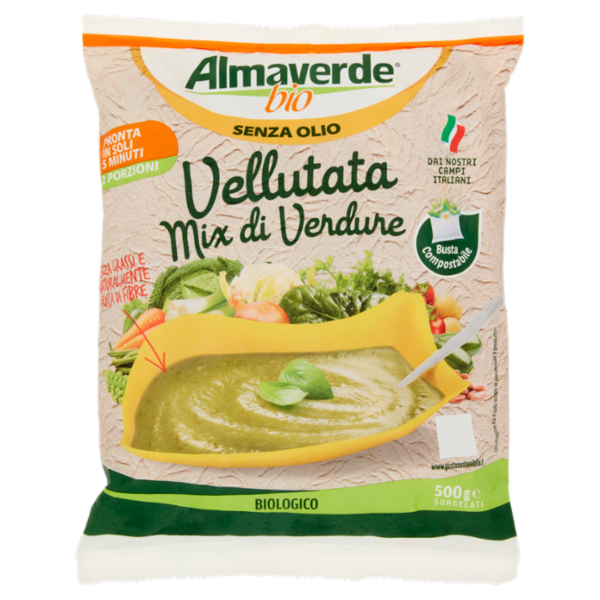Almaverde bio Vellutata Senza Olio Mix di Verdure Surgelati 500 g