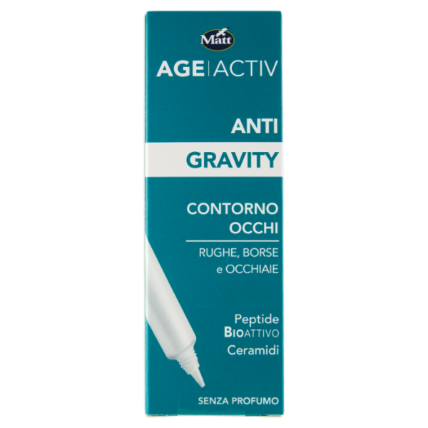 Matt Age Activ Anti Gravity Contorno Occhi Rughe, Borse e Occhiaie Peptide Bioattivo Ceramidi 15 ml