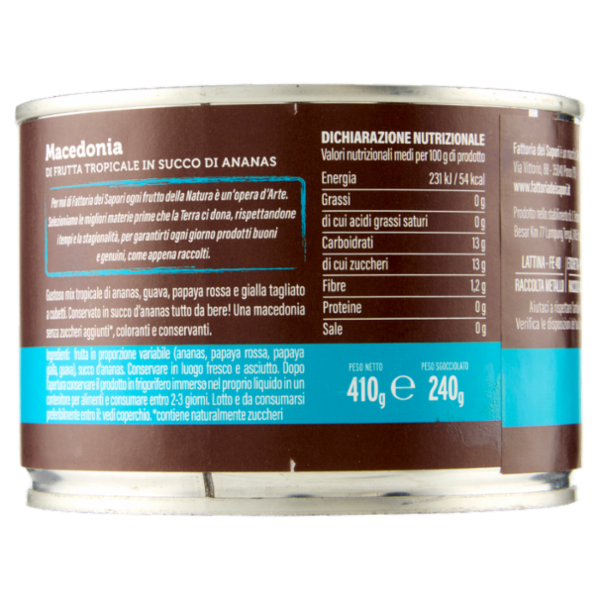 Fattoria dei Sapori Macedonia Tropicale 410 g