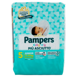 Pampers Baby-dry 5 Junior 16 Pz