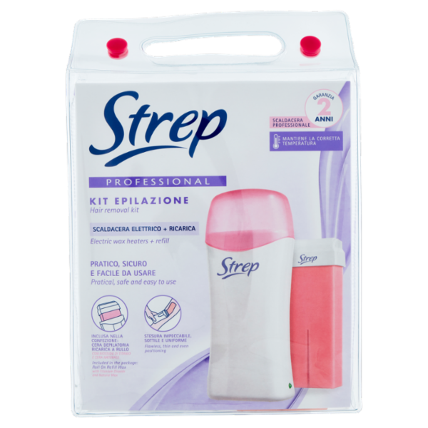 Strep Professional Kit Epilazione Scaldacera Elettrico + Ricarica 100 ml