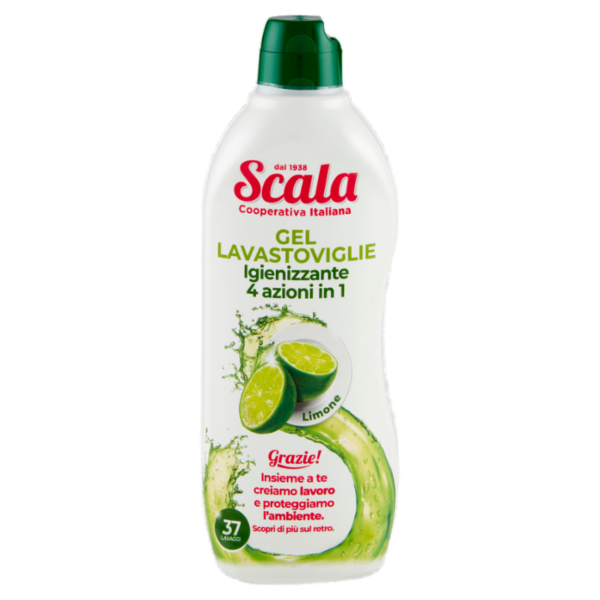 Scala Gel Lavastoviglie Igienizzante 4 azioni in 1 Limone 750 ml