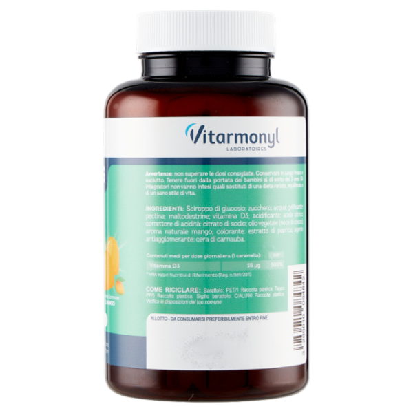 Laboratoires Vitarmonyl Gummies Vitamina D3 1000 UI 30 Gummies 90 g