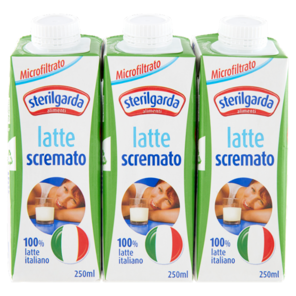 sterilgarda latte scremato Microfiltrato 3 x 250 ml