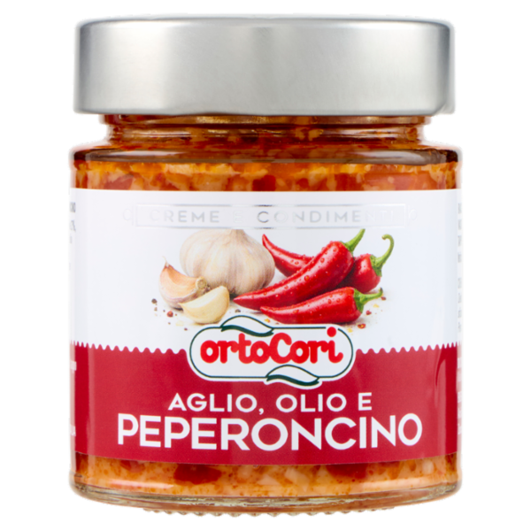 ortoCori Creme e Condimenti Aglio, Olio e Peperoncino 130 g