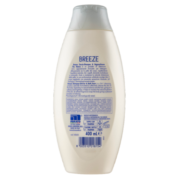 Breeze The Bianco Doccia Shampoo & Bagnoschiuma 3in1 Rilassante 400 mL